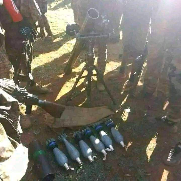 Mortar and mortar shells captured in Kombolcha (May 13th)
