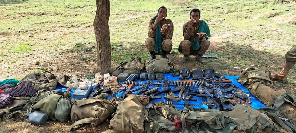 Weapons and Regime Fighters Captured by the OLA in Ada Barga (June 13th, 2023)