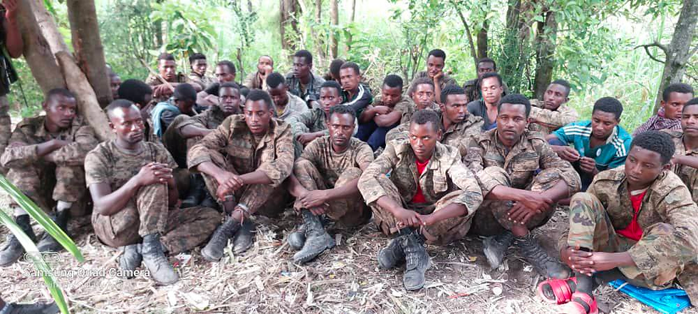 Regime fighters captured in fighting in Meta Wolkite (May 13th, 2023)